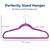 SereneLife 30 Pack Velvet Hangers  (Purple)