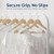 SereneLife 10-Pack Wooden Coat Hangers