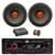 JBL Celebrity100 Single DIN Bluetooth FM Radio USB/AUX MP3 Stereo Receiver, Amplifier, 2x 6.5" 300 Watt Peak Power Midrange Car Audio Speakers w/Wire