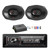 JBL Celebrity150 Single DIN Bluetooth FM Radio USB/AUX Media Receiver, 2x 6x9" 375 Watt Peak Power 3-Way Car Audio Speakers, Amplifier w/Install Kit