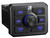 Kicker 51KBTR Marine USB Bluetooth Receiver, 2x 8" 450 Watt 2-Way Multicolor LED Outdoor Audio Speakers, Amplifier w/Install Kit, Radio Antenna, Wire