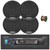 Blaupunkt Beverly Hills 160 Single DIN Detachable Face Bluetooth CD/DVD Player AM/FM Radio Stereo Receiver, 4x 5" 40 Watt Max Power 2-Way Car Audio Speakers, 50 Feet 16 Gauge Speaker Wire