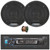 Blaupunkt Beverly Hills 160 Single DIN Detachable Face Bluetooth CD/DVD Player AM/FM Radio Stereo Receiver, 2x 4" 40 Watt Max Power 2-Way Car Audio Speakers, 50 Feet 16 Gauge Speaker Wire