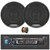 Blaupunkt Beverly Hills 160 Single DIN Detachable Face Bluetooth CD/DVD Player AM/FM Radio Stereo Receiver, 2x 5" 40 Watt Max Power 2-Way Car Audio Speakers, 50 Feet 16 Gauge Speaker Wire