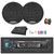 Blaupunkt Beverly Hills 160 Single DIN Detachable Face Bluetooth CD/DVD Player AM/FM Radio Stereo Receiver, 2x 5" 40 Watt Max Power 2-Way Car Audio Speakers, 4-Channel Amplifier w/Kit, Speaker Wire