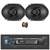 Blaupunkt Beverly Hills 160 Single DIN Detachable Face Bluetooth CD/DVD Player AM/FM Radio Stereo Receiver, 2x 6x8" 60 Watt Max Power 3-Way Car Audio Speakers, 50 Feet 16 Gauge Speaker Wire