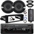 Infinity Alpha 100 Single-DIN Bluetooth USB/AUX/MP3 Player/SD/FM Digital Media Receiver W/Install Kit, 2x 6.5" 300W Max 2-Way Coaxial Speakers W/Speaker Adapters, 2-Channel Amplifier W/Wiring Kit