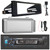 Blaupunkt Beverly Hills 160 Single DIN Detachable Face Bluetooth CD/DVD Player AM/FM Radio Stereo Receiver, Protective Radio Cover, Stereo Installation Kit, Amplifier Booster Kit (Fits 1998-2013 HD)