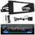 JVC KD-X480BHS Single DIN Bluetooth USB/AUX LED AM/FM Radio SiriusXM Ready Amazon Alexa Stereo Receiver W/Stereo Installation Kit, 12V Stereo Radio Antenna Black Signal Reception Amplifier Booster Kit