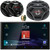 JVC KW-M795BW 6.92" HD Screen Double-DIN Bluetooth USB HDMI Input AM/FM Radio Digital Media Car Audio Receiver, 2x 6.5" 300W Max 2-Way Coaxial Speakers, 2x 6x9" 550W Max 4-Way Speakers, Speaker Wire