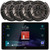 JVC KW-Z900W 9" HD Single-DIN Bluetooth USB HDMI Input AM/FM Radio Digital Media Car Audio Receiver, 4x Soundstream AF.653 Arachnid Series 6.5" 300 Watts Max Power 3-Way Automotive Speakers