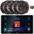 JVC KW-Z900W 9" HD Single-DIN Bluetooth USB HDMI Input AM/FM Radio Digital Media Car Audio Receiver, 4x 6.5" 300 Watts Max Power 3-Way Automotive Speakers, 50 Feet 16 Gauge Speaker Wire