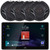 JVC KW-Z900W 9" HD Single-DIN Bluetooth USB HDMI Input AM/FM Radio Digital Media Car Audio Receiver, 4x Alphasonik AS26 6.5" 350 Watts Max Power Full Range Coaxial 3-Way Automotive Speakers