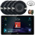 JVC KW-Z900W 9" HD Single-DIN Bluetooth USB HDMI Input AM/FM Radio Digital Media Car Audio Receiver, 4x 6.5" 300W Max Power 2-Way Coaxial Automotive Speakers, Radio Antenna, Speaker Wire