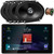 JVC KW-Z900W 9" HD Single-DIN Bluetooth USB HDMI Input AM/FM Radio Digital Media Car Audio Receiver, 4x 6x8" 300W Max Power 2-Way Coaxial Automotive Speakers, 50 Feet 16 Gauge Speaker Wire