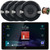 JVC KW-Z900W 9" HD Single-DIN Bluetooth USB HDMI Input AM/FM Radio Digital Media Car Audio Receiver, 4x 6.5" 300 Watts Max Power 2-Way Coaxial Automotive Speakers, 50 Feet Speaker Wire