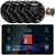 JVC KW-Z900W 9" HD Single-DIN Bluetooth USB HDMI Input AM/FM Radio Digital Media Car Audio Receiver, 4x 6.5" 300 Watt Max Power 2-Way Coaxial Automotive Speakers, 50 Feet Speaker Wire