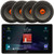 JVC KW-Z900W 9" HD Single-DIN Bluetooth USB HDMI Input AM/FM Radio Digital Media Car Audio Receiver, 4x JBL SHOCKWAVE150W65 6.5" 300 Watt Max Power Midrange Woofer Automotive Speakers
