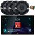 JVC KW-Z900W 9" HD Single-DIN Bluetooth USB HDMI Input AM/FM Radio Digital Media Car Audio Receiver, 2x 6.5" 300W Max 2-Way Coaxial Automotive Speakers, 50 Feet 16 Gauge Speaker Wire