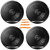Two Pairs (QTY 4) Of Pioneer TS-G1620F 6.5" 300 Watt Max Power 2-Way Coaxial Car Audio Speakers Bundle Combo With 4-Piece Car Door Trim Panel Dash Stereo Radio Install & Removal Pry Tool Set