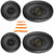 2x Pioneer TS-A1671F 6.5” 320 Watts Max Power 3-Way Coaxial Speakers Bundle Combo One Pair (QTY 2) of Pioneer TS-A6971F 6"x9" 600 Watts Max Power 4-Way Coaxial Speakers, 4-Piece Removal Pry Tool Set
