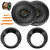 2x Pioneer TS-A1681F 6.5" 350 Watt Max Power 4-Way Coaxial Speakers, 2x 6.5" to 6.75" Speaker Mounting Bracket Adaptor, 50 Feet 16 Gauge Speaker Wire, 4-Piece Removal Pry Tool Set (1998-2013 HD)