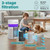 SereneLife Portable Air Purifier - Small Air Purifier with Aroma Box & Ambient Light, High Filtration Efficiency, 2-Speed, Timer & Sleep Mode, Filter Change Reminder, 6 x 6 x 12 in. (White)