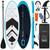SereneLife 7'9" Kids Inflatable Stand Up Paddle Board - SUP for Youth with Single-Action Pump, Adjustable Paddle & Backpack - 30” Wide Stable Design with Non-Slip EVA Deck Pad, Ages 5+, 200lb Capacity