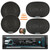 Blaupunkt Beverly Hills 150 Single DIN Detachable Faceplate Bluetooth DVD/CD AM/FM Receiver, 2x 6" 40W Max 3-Way Speakers, 2x 6x9" 70W Max 4-Way Speakers, Speaker Wire, 4-Piece Removal Pry Tool Set