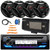 JVC KD-T92MBS Single DIN Marine MotorSports Bluetooth USB/AUX CD Player AM/FM Radio Stereo Receiver W/Black Cover, 4x 6.5" 300W Max 2-Way Coaxial Speakers, Radio Antenna, Speaker Wire, Pry Tool Set