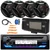 JVC KD-T92MBS Single DIN Marine MotorSports Bluetooth USB/AUX CD Player AM/FM Radio Stereo Receiver W/Black Cover, 4x 6.5" 300W Max 2-Way Coaxial Speakers, Radio Antenna, Speaker Wire, Pry Tool Set