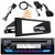 JVC KD-T92MBS Single DIN Marine MotorSports Bluetooth USB/AUX CD Player AM/FM Radio Stereo Receiver, Single-DIN Stereo Installation Kit, Handlebar Control Interface, Radio Antenna, Pry Tool Set
