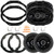 2x Kicker 6.5" 240 Watt Max Power 2-Way 4-Ohm Coaxial Speakers W/6.5" Speaker Wire Wall Plate, 2x 6x9" 360W Max Power 3-Way Coaxial Speakers W/6x9" Speaker Plates, 4x Speaker Harness, Pry Tool Set