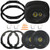 2x Kicker 6.5" 300 Watt Max Power 4 Ohm 2-Way Coaxial Speakers W/6.5" Speaker Wire Wall Plate, 2x 6x9" 450 Watt Max Power Coaxial Speakers W/6x9" Speaker Plates, 4x Speaker Harness, Pry Tool Set