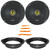 2x Kicker CSC65 CS Series 6.5" 300 Watt Max Power 4 Ohm 2-Way Coaxial Speakers, 4-Piece Pry Tool Set, 2x Speaker Mounting Ring Adapter for 6.5" to 6.75" Fits 1998-2013 Harley Davidson