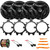 4x JVC CS-DF620 drvn DF Series 6.5" 300 Watt Max Power 2-Way Coaxial Speakers, 50 Feet 16 Gauge Speaker Wire, Pry Tool Set, 4x Speaker Wire Harness, 4x 5.25" or 6.5" Speaker Mounting Bracket Adaptor
