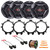 4x JVC CS-DR621 drvn DR Series 6.5" 300 Watt Max Power 2-Way Coaxial Speakers, 4x Speaker Harness, 4x 5.25" or 6.5" Speaker Mounting Bracket Adaptor, Speaker Wire, Pry Tool Set (1995-2009 GM Vehicles)
