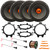 4x JBL SHOCKWAVE150W65 6.5" 300W Max Power Midrange Woofer Speakers, 4x Speaker Wire Harness, 5.25" or 6.5" Speaker Mounting Bracket Adaptor, 50 Feet 16 Gauge Speaker Wire, Pry Tool Set (1995-2009)