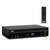 Pyle PT875BT 5.2 Channel 1000W Max USB-A MP3 Player FM Radio Bluetooth Home Theater Amplifier Receiver, 4x 6.5'' 500W Max Indoor/Outdoor Waterproof Black Speakers, VHF Wireless Microphone System, Wire