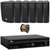 Pyle PT875BT 5.2 Channel 1000W Max USB-A MP3 Player FM Radio Bluetooth Home Theater Amplifier Receiver, 6x Dual Electronics LU47PB 4" 200W Max Power 3-Way Indoor/Outdoor Black Speakers, Speaker Wire