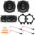 2x JBL Club Series 5.25" 135W Max 2-Way Speakers, 2x 4x 6" 120W Max 2-Way Speakers, 2x Speaker Adaptors, 2x Speaker Wire Harness, Pry Tool Set (1999–2006 Chevy Silverado & Full Car Fitment Details)