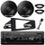 Infinity Alpha 100 Single DIN Bluetooth USB/AUX SD MP3 Player FM Radio Digital Media Receiver W/Install Kit, 2x 6.5" 300W Max Power 2-Way Speakers W/Adapters (Bundle Fits 1998-2013 Harley Davidson)