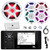 Pontoon Boat Audio Bundle: JBL R3500 Marine Bluetooth USB/AUX AM/FM Weather-Resistant Digital Media Receiver, 4x 8" 500W Max 3-Way RGB LED Speakers, 10" Subwoofer, Amplifier W/Kit, Adapter, Antenna