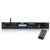 Pyle PDA7BU Bluetooth USB/AUX MP3 Player SD FM Home Theater Audio Black Amplifier Receiver, 2x 6.5” 240 Watts Max Power 2-Way HiFi Home Theater Bookshelf Black Speakers, 50 Feet 16 Gauge Speaker Wire