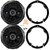2x Kicker 43DSC6504 6.5" 240 Watt Max Power 2-Way 4-Ohm Car Audio Coaxial Speakers, 2x 6" to 6.75" Speaker Plate Adapters, Speaker Connector, Removal Pry Tool (Fits Honda and Acura Vehicles 1991-up)