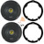 2x Kicker CSC65 CS Series 6.5" 300 Watt Max 4 Ohm 2-Way Coaxial Car Audio Speakers, 2x 6" to 6.75" Speaker Plate Adapters, Speaker Connector, Removal Pry Tool (Fits Honda and Acura Vehicles 1991-up)