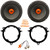 2x JBL SHOCKWAVE150W65 6.5" 300 Watt Max Power Midrange Woofer Car Audio Speakers, 2x 6" to 6.75" Speaker Adapter Plates, Speaker Connector, Removal Pry Tool (Bundle Fits for Select Toyota Vehicles)