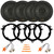 4x Kicker KSC650 6.5" 200W Max 2-Way Thin-Mount Car Audio Speakers, 4x 6" to 6.75" Speaker Adapter Plates, 2x Speaker Connector, Removal Pry Tool (Bundle Fits Select for Select Toyota Vehicles)