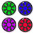 Kicker 8" 300 Watt Max Marine Multicolor LED Audio Speakers, Charcoal Grilles (QTY 4), Amplifier w/Kit, 10" Subwoofer, 10" Multicolor LED Grilles (Charcoal), Wired Controller w/ Wire