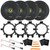 4x Kicker CSC65 CS Series 6.5" 300W Max Power 4 Ohm 2-Way Coaxial Car Audio Speakers, 4x 5.25" or 6.5" Speaker Mounting Bracket Adaptor, 2x Speaker Wire Harness, 4x Speaker Deadener & Pry Tool Set